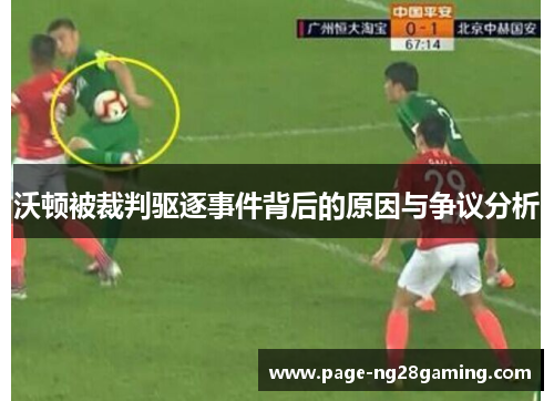 沃顿被裁判驱逐事件背后的原因与争议分析